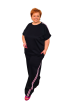 Plus size tepláková súprava - čierna a žltá